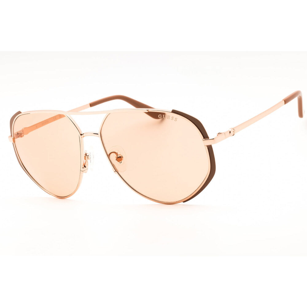NWT Guess GU00219 58E Brown Aviator Sunglasses 59mm Sunglasses